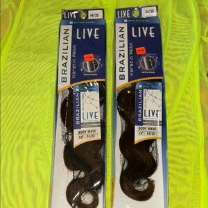 2 bundles Sensationnel Live Brazilian Keratin Remi Hair(new)